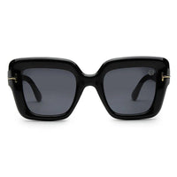 GlareGuard Black Medium Full Rim Square Sunglasses for Men & Women — Hashtag Eyewears