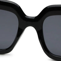 GlareGuard Black Medium Full Rim Square Sunglasses for Men & Women — Hashtag Eyewears