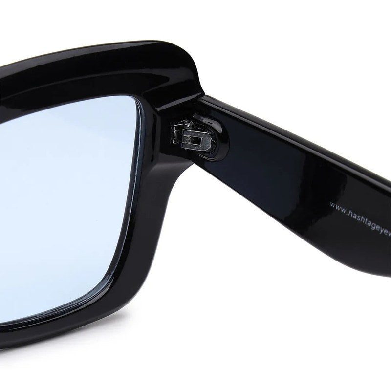 GlareGuard Light Blue Medium Full Rim Square Sunglasses for Men & Women — Hashtag Eyewears