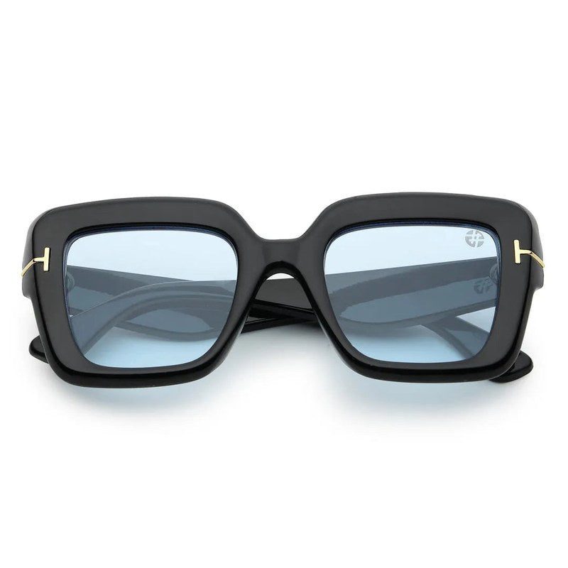 GlareGuard Light Blue Medium Full Rim Square Sunglasses for Men & Women — Hashtag Eyewears