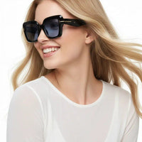 GlareGuard Light Blue Medium Full Rim Square Sunglasses for Men & Women — Hashtag Eyewears