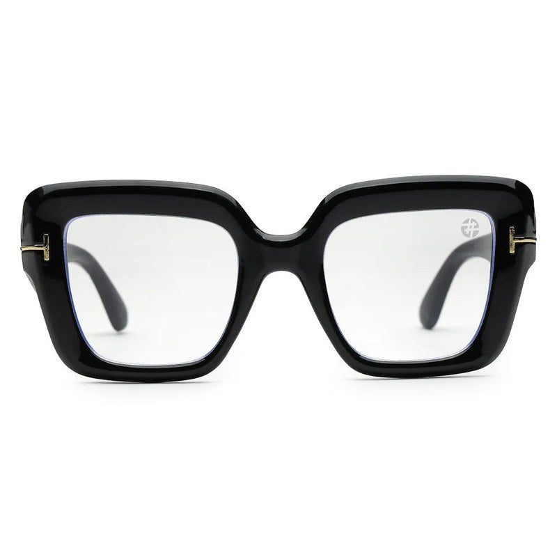 GlareGuard Transparent Medium Full Rim Square Sunglasses for Men & Women — Hashtag Eyewears