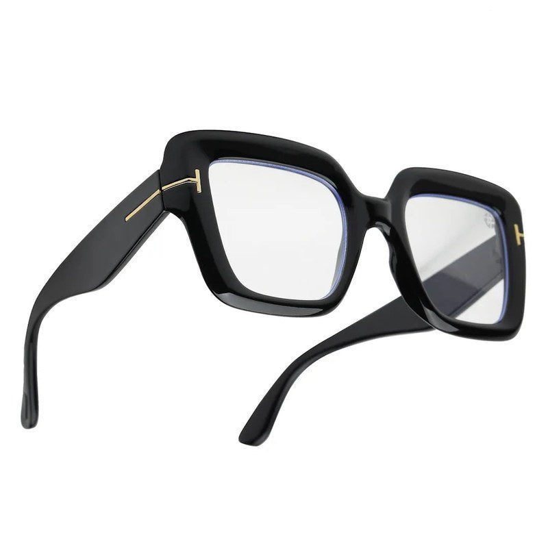 GlareGuard Transparent Medium Full Rim Square Sunglasses for Men & Women — Hashtag Eyewears