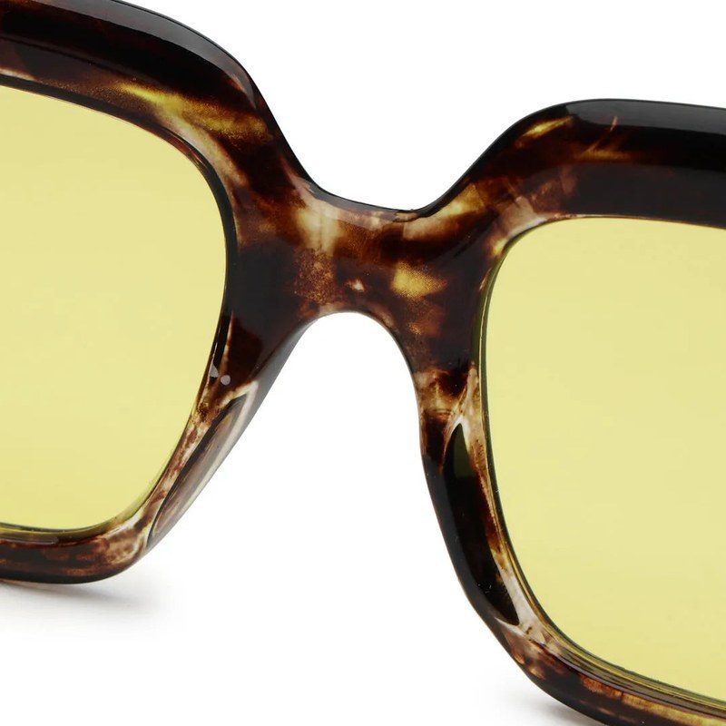 GlareGuard Yellow Medium Full Rim Square Sunglasses for Men & Women — Hashtag Eyewears