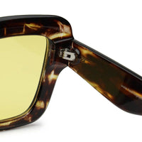 GlareGuard Yellow Medium Full Rim Square Sunglasses for Men & Women — Hashtag Eyewears