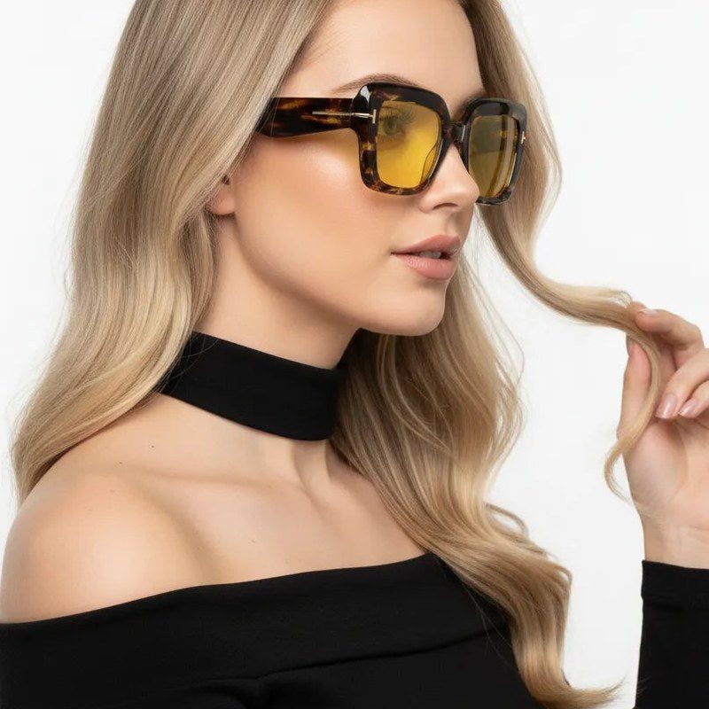GlareGuard Yellow Medium Full Rim Square Sunglasses for Men & Women — Hashtag Eyewears