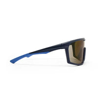 GlareX | Blue & Sky Blue Large Full Rim Shield Sports Sunglasses for Men & Women [UV-protected]