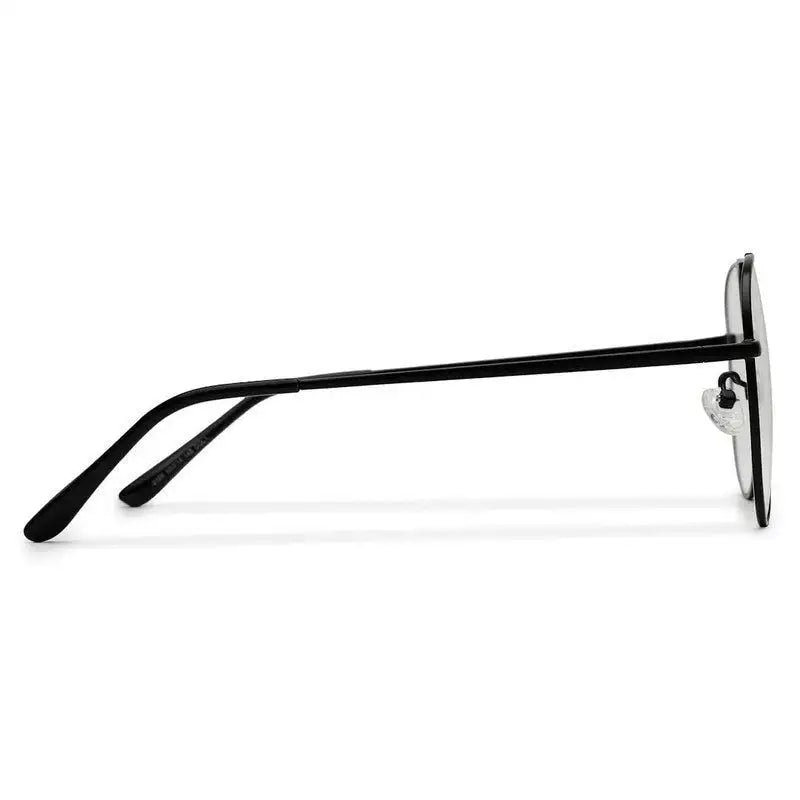 Gravion | Black Medium Full Rim Aviator Computer Glasses for Men & Women [Blue Block]