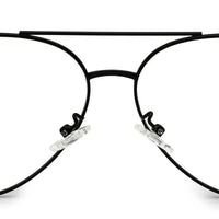 Gravion | Black Medium Full Rim Aviator Computer Glasses for Men & Women [Blue Block]