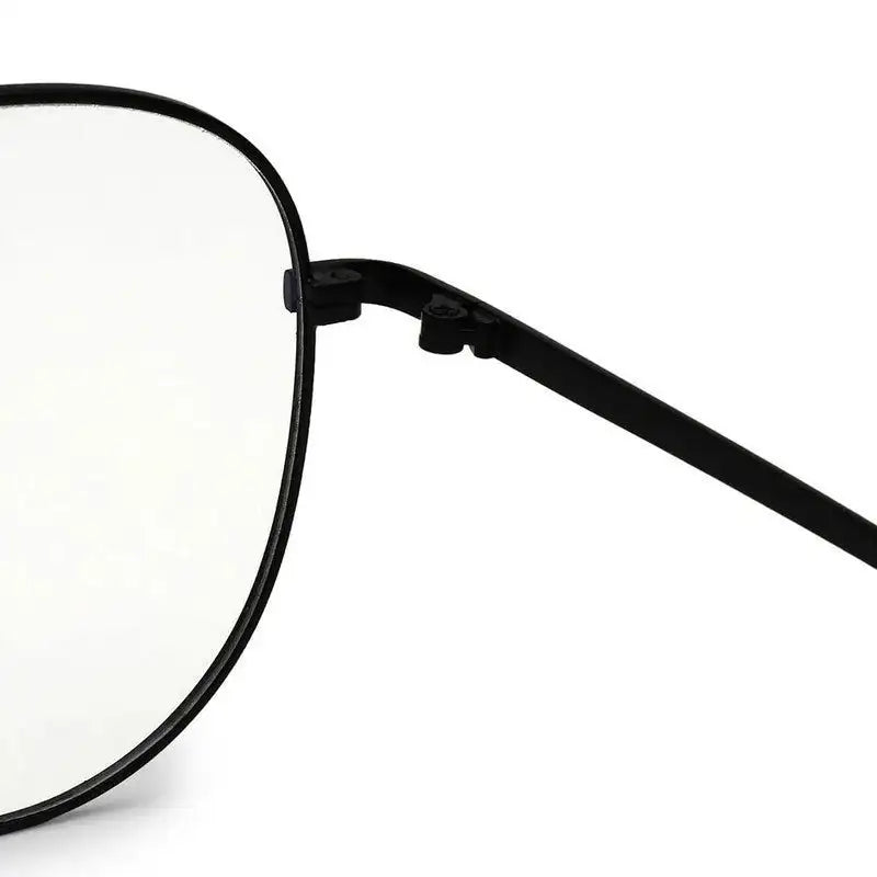 Gravion | Black Medium Full Rim Aviator Computer Glasses for Men & Women [Blue Block]