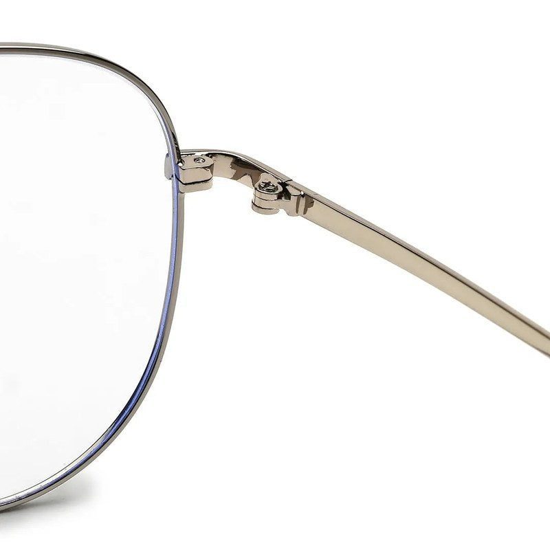 Gravion Blue & Grey Medium Full Rim Aviator Computer Glasses for Men & Women — Hashtag Eyewears