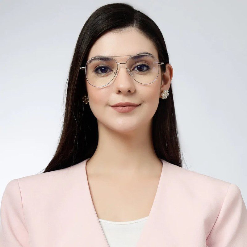 Gravion Golden Medium Full Rim Aviator Computer Glasses for Men & Women — Hashtag Eyewears