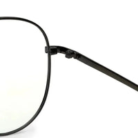 Gravion | Grey Medium Full Rim Aviator Computer Glasses for Men & Women [Blue Block]