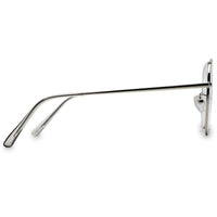 Gravion Silver Medium Full Rim Aviator Computer Glasses for Men & Women — Hashtag Eyewears