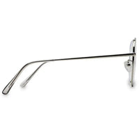 Gravion | Silver Medium Full Rim Aviator Computer Glasses for Men & Women [Blue Block]