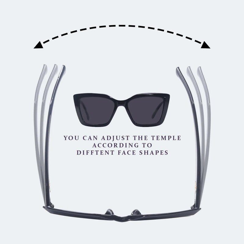Gravon Black Large Full Rim Wayfarer Sunglasses for Women — Hashtag Eyewears