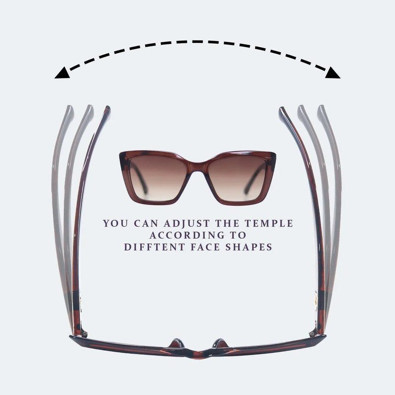 Gravon Brown Large Full Rim Wayfarer Sunglasses for Women — Hashtag Eyewears