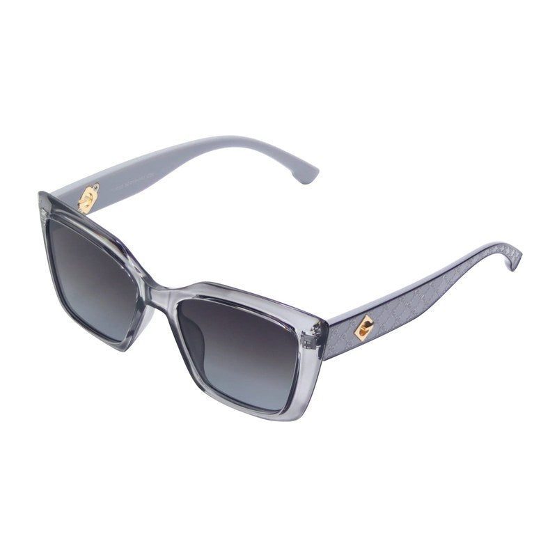 Gravon Grey Large Full Rim Wayfarer Sunglasses for Women — Hashtag Eyewears