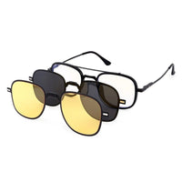 Grexar Black Medium Full Rim Square Clip-on for Men & Women — Hashtag Eyewears