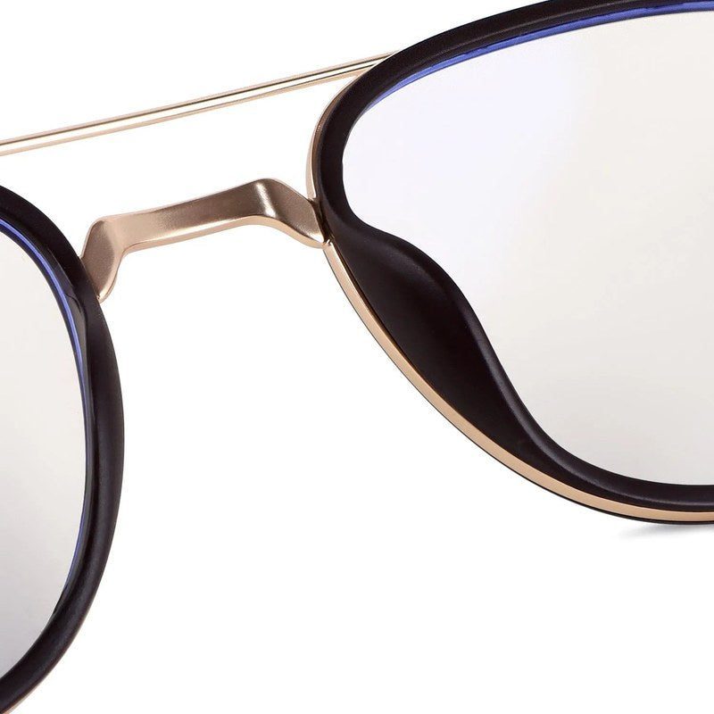Grexar Golden & Brown Medium Full Rim Square Clip-on for Men & Women — Hashtag Eyewears