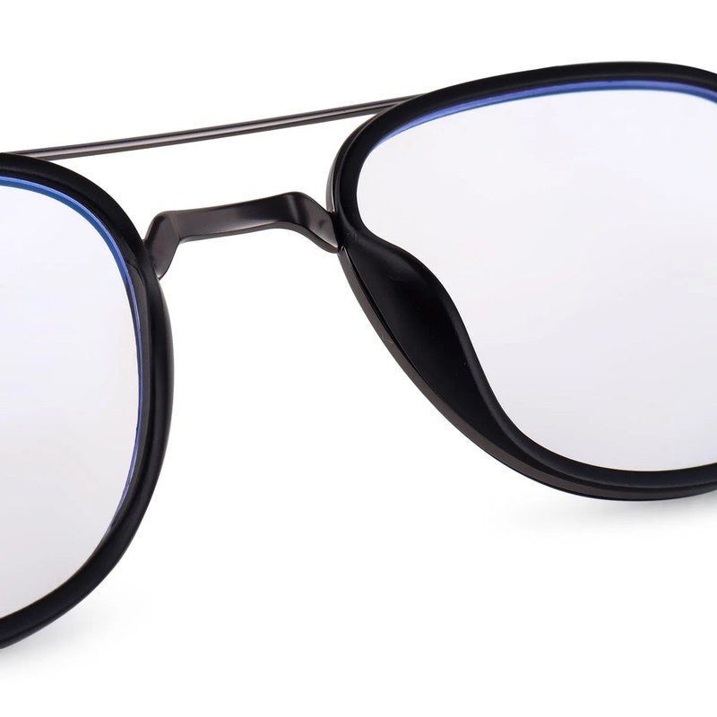 Grexar Grey & Black Medium Full Rim Square Clip-on for Men & Women — Hashtag Eyewears