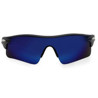 Griffey Black/Blue/Red Medium Half Rim Shield Sports Sunglasses for Men & Women — Hashtag Eyewears