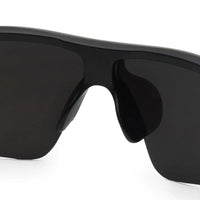 Griffey Black/Blue/Red Medium Half Rim Shield Sports Sunglasses for Men & Women — Hashtag Eyewears