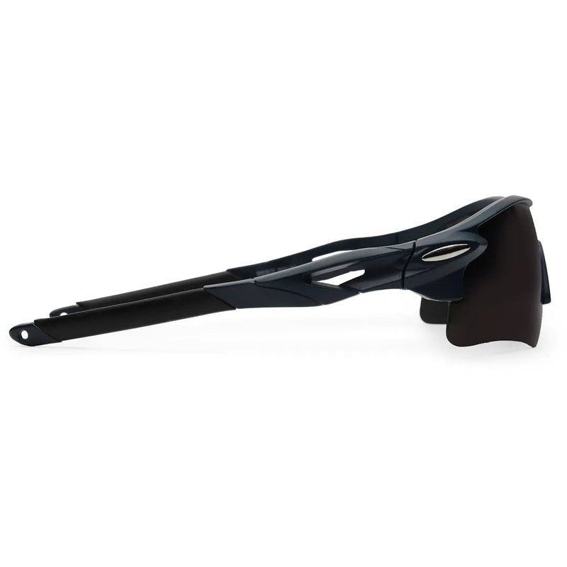 Griffey Grey/Blue/Black Medium Half Rim Shield Sports Sunglasses for Men & Women — Hashtag Eyewears