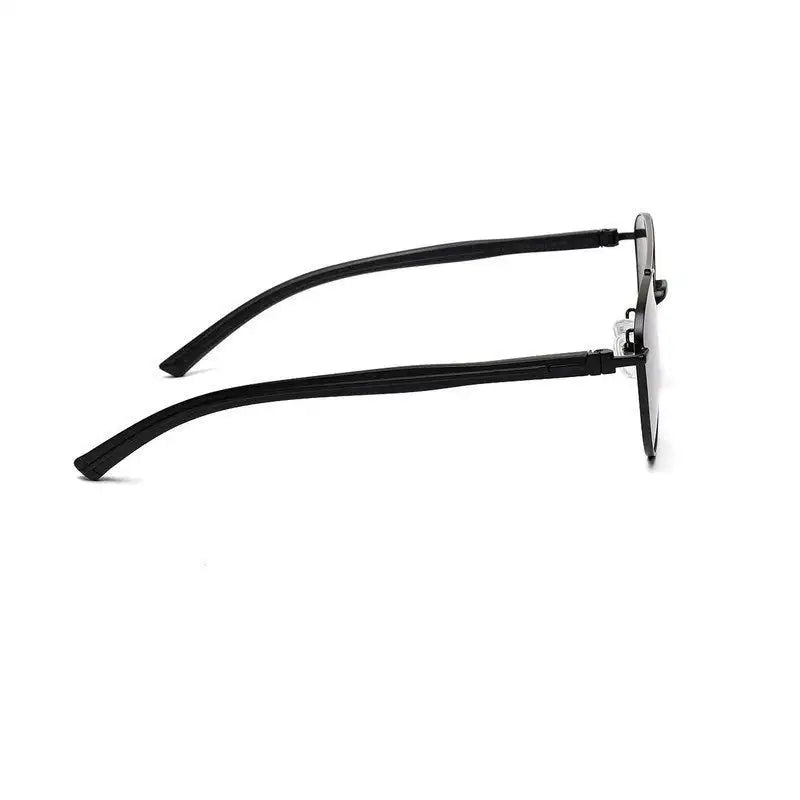 Gyron | Black Medium Full Rim Aviator Sunglasses for Men [UV-protected]