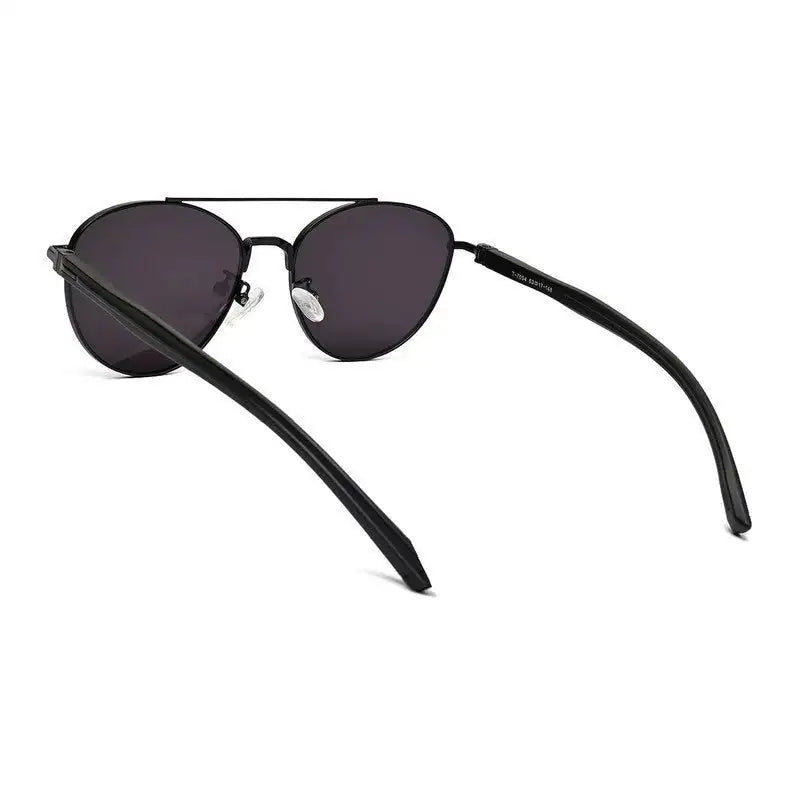 Gyron | Black Medium Full Rim Aviator Sunglasses for Men [UV-protected]