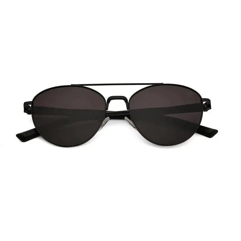 Gyron | Black Medium Full Rim Aviator Sunglasses for Men [UV-protected]