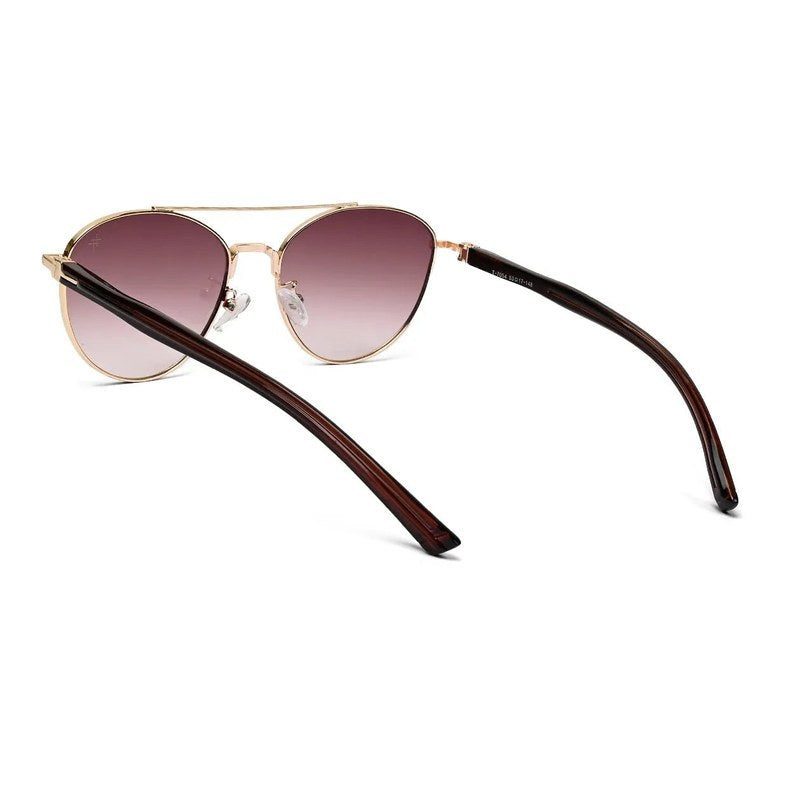 Gyron | Gradient Brown Medium Full Rim Aviator Sunglasses for Men [UV-protected]