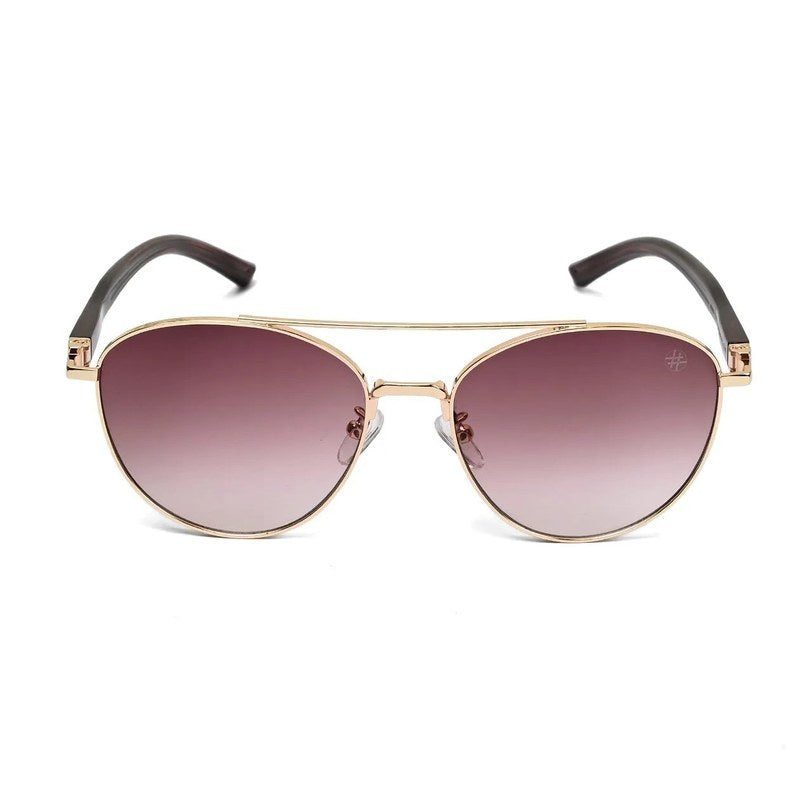 Gyron Gradient Brown Medium Full Rim Aviator Sunglasses for Men — Hashtag Eyewears