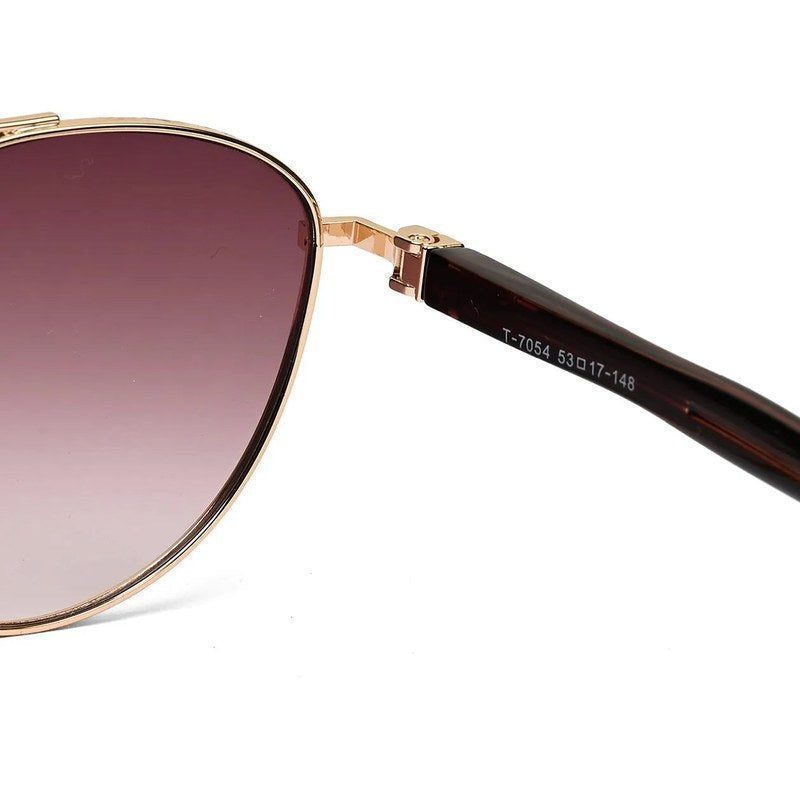 Gyron | Gradient Brown Medium Full Rim Aviator Sunglasses for Men [UV-protected]