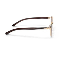 Gyron | Gradient Brown Medium Full Rim Aviator Sunglasses for Men [UV-protected]