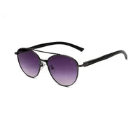 Gyron | Grey Medium Full Rim Aviator Sunglasses for Men [UV-protected]