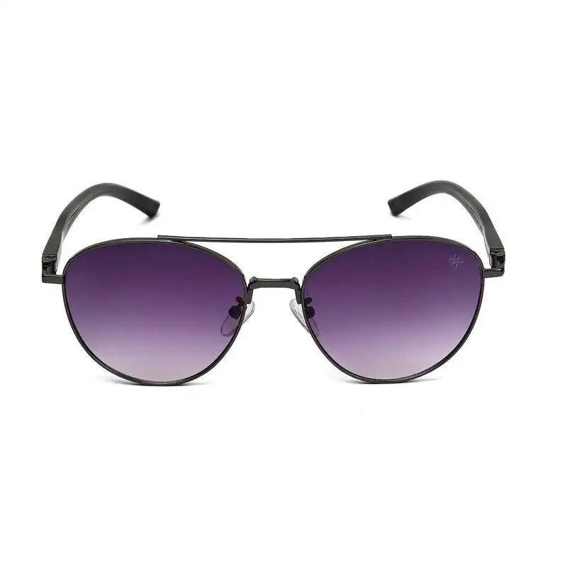 Gyron | Grey Medium Full Rim Aviator Sunglasses for Men [UV-protected]