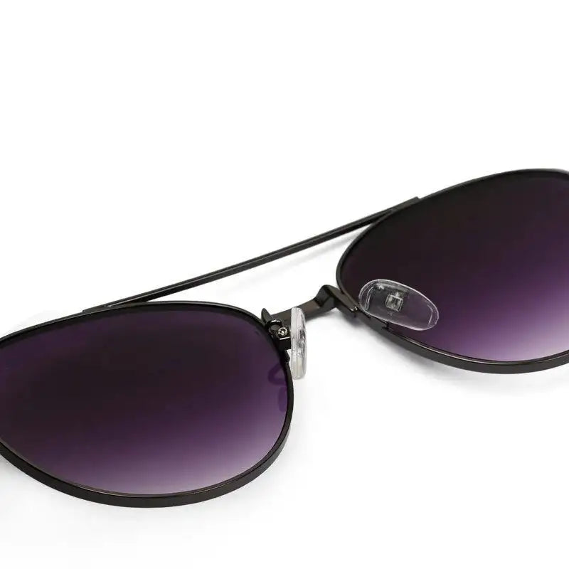 Gyron | Grey Medium Full Rim Aviator Sunglasses for Men [UV-protected]