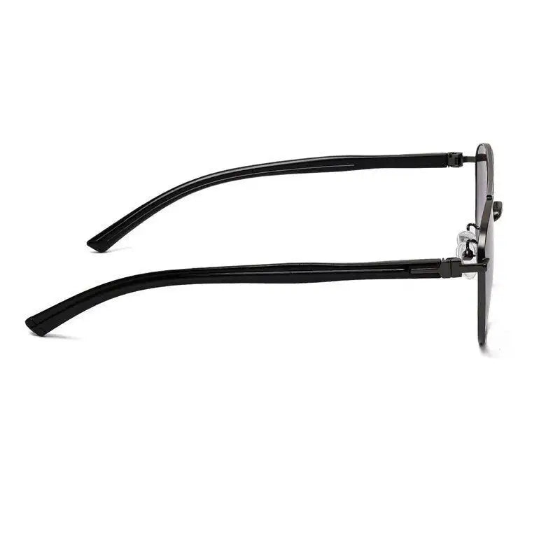 Gyron | Grey Medium Full Rim Aviator Sunglasses for Men [UV-protected]