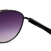 Gyron | Grey Medium Full Rim Aviator Sunglasses for Men [UV-protected]