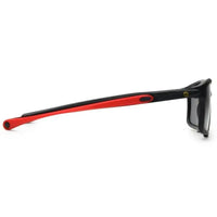 H2R | Black Medium Full Rim Rectangle Sports Sunglasses for Men & Women [Polarized]