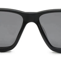 H2R | Black Medium Full Rim Rectangle Sports Sunglasses for Men & Women [Polarized]