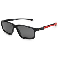 H2R Black Medium Full Rim Rectangle Sports Sunglasses for Men & Women — Hashtag Eyewears