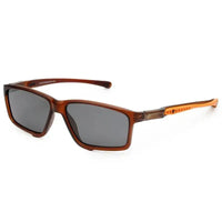H2R | Brown Medium Full Rim Rectangle Sports Sunglasses for Men & Women [Polarized]