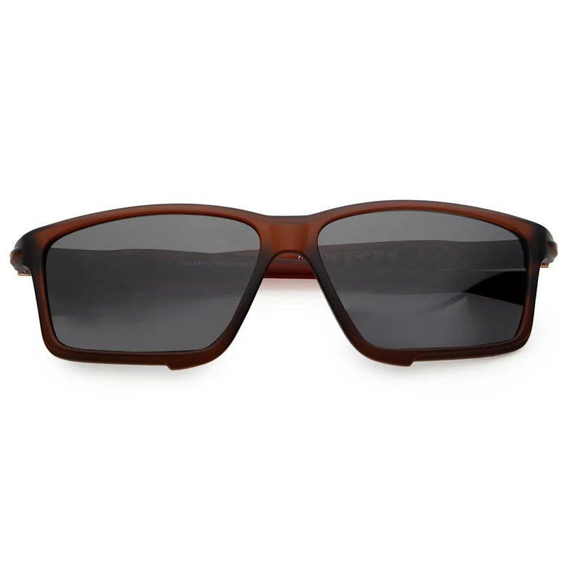 H2R Brown Medium Full Rim Rectangle Sports Sunglasses for Men & Women — Hashtag Eyewears