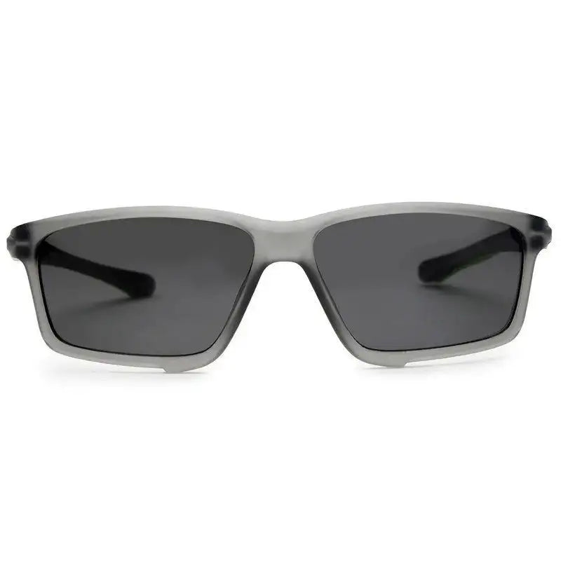 H2R | Grey/Green Medium Full Rim Rectangle Sports Sunglasses for Men & Women [Polarized]