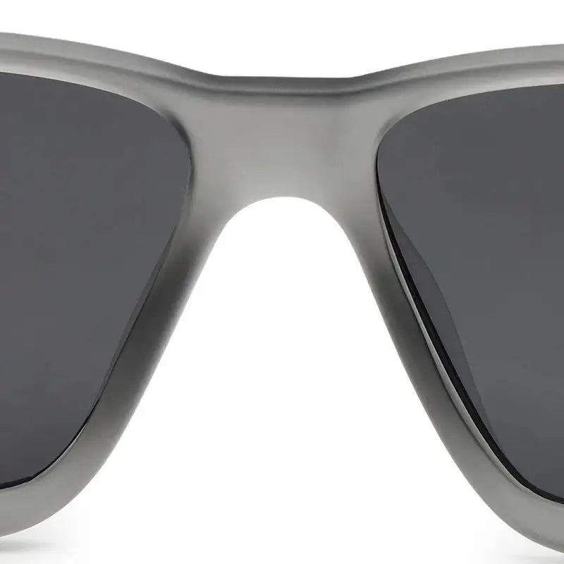 H2R | Grey/Green Medium Full Rim Rectangle Sports Sunglasses for Men & Women [Polarized]