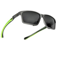 H2R | Grey/Green Medium Full Rim Rectangle Sports Sunglasses for Men & Women [Polarized]