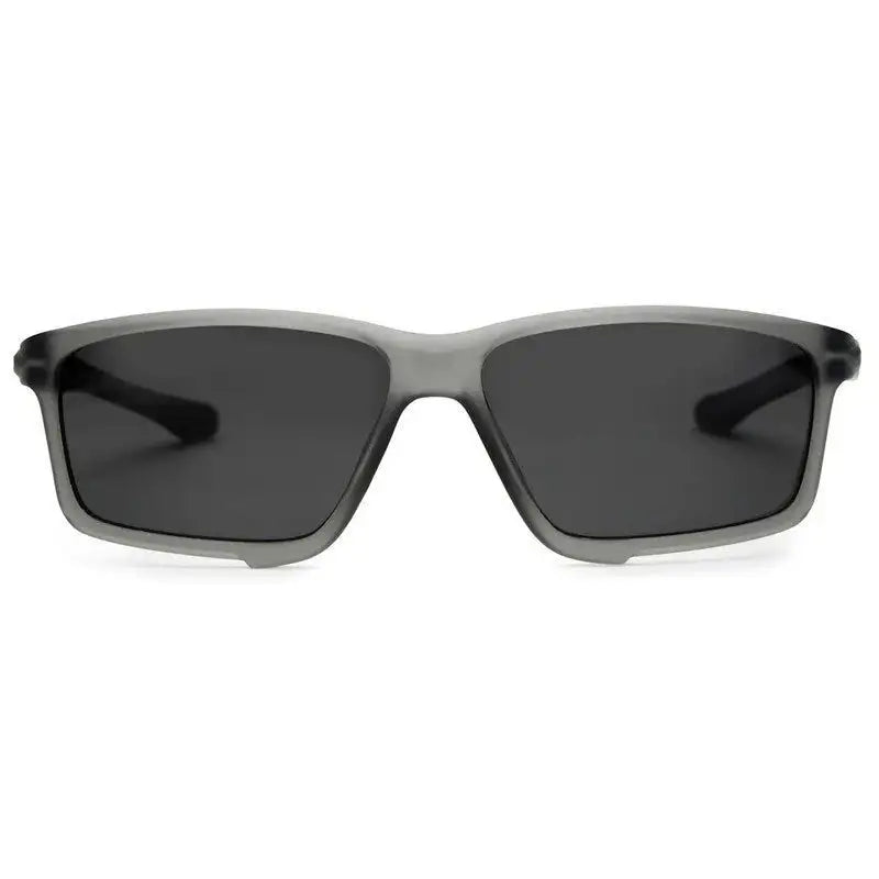 H2R | Grey Medium Full Rim Rectangle Sports Sunglasses for Men & Women [Polarized]