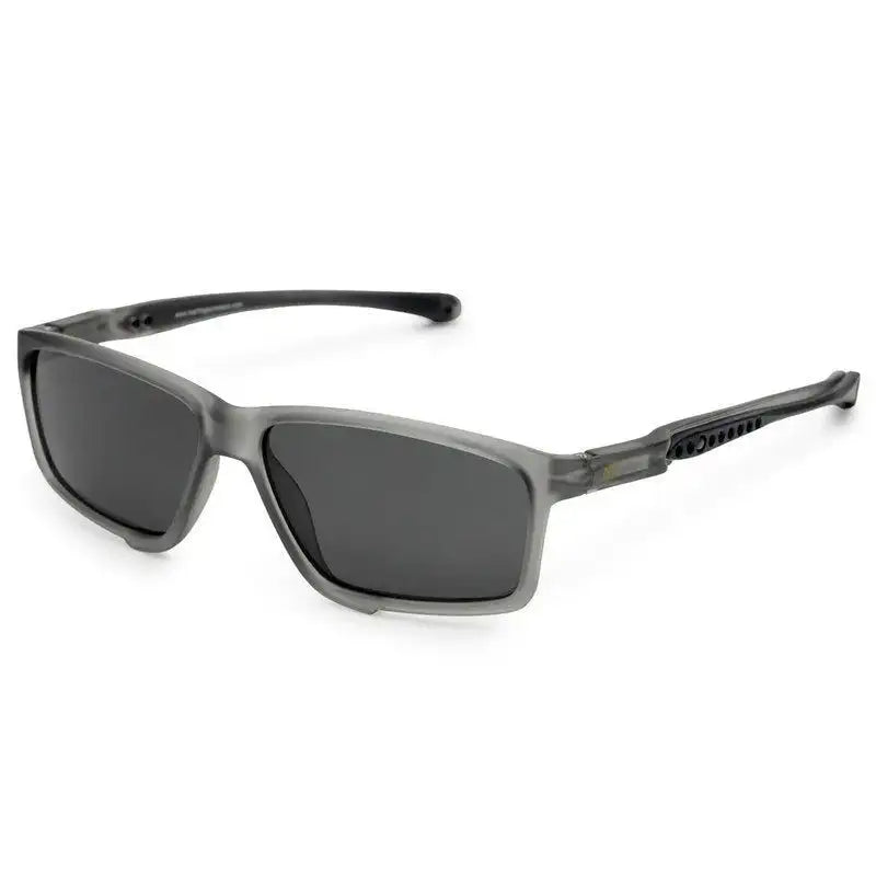 H2R | Grey Medium Full Rim Rectangle Sports Sunglasses for Men & Women [Polarized]